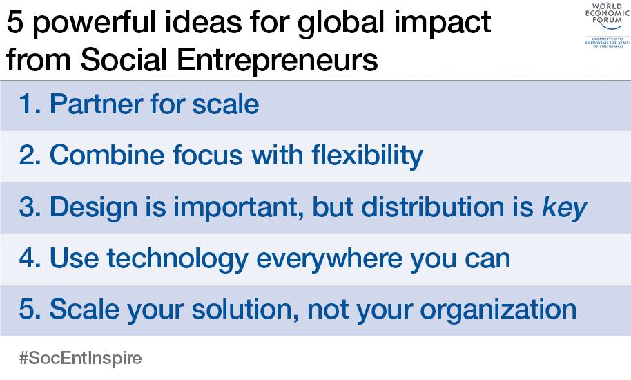 5 powerful ideas for global impact from social entrepreneurs